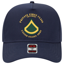 Load image into Gallery viewer, Baseball Cap - Army - Private First Class - PFC - Retired - Flat X 300
