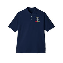 Load image into Gallery viewer, Men&#39;s Piqué Polo - Badge - LRRP - Tip of the Spear - Vietnam Vet w SVC
