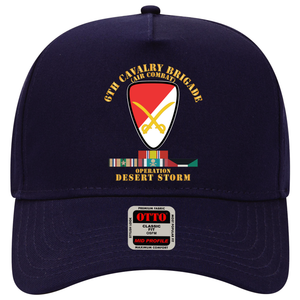 Baseball Cap - 6th Cavalry Bde - Desert Storm w DS Svc X 300