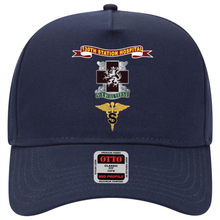 Load image into Gallery viewer, Baseball Cap - Army - 130th Station Hospital - Ribbon - DUI - Army Medical Specialist Corps Branch X 300
