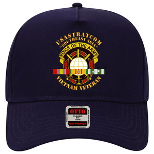 Baseball Cap - USASTRATCOM w SVC Ribbons -SE Asia