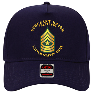 Baseball Cap - Army - Sergeant Major - SGM - Retired