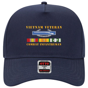 Baseball Cap - Vietnam Veteran - Cbt Infantryman w CIB VN SVC