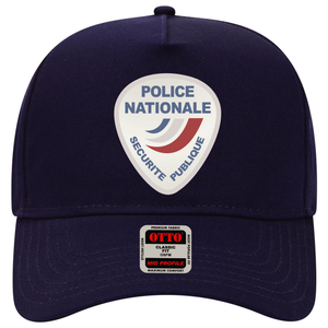 Baseball Cap - Police Nationale France Police Patch Blanc