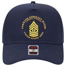 Load image into Gallery viewer, Baseball Cap - Army - Command Sergeant Major - CSM - Combat Veteran - Flat X 300

