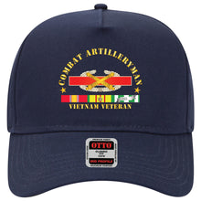 Load image into Gallery viewer, Baseball Cap - Combat Artilleryman Badge - Vietnam Vet w VN SVC
