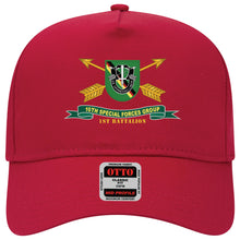 Load image into Gallery viewer, Baseball Cap - 1st Battalion, 10th Special Forces Group - Flash w Br - Ribbon X 300
