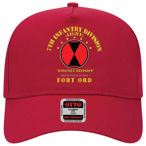 Baseball Cap - 7th Infantry Division - Ft Ord