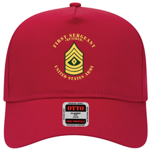 Load image into Gallery viewer, Baseball Cap - Army - First Sergeant - 1SG - Retired - Flat X 300
