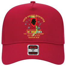 Load image into Gallery viewer, Baseball Cap - Army - 190th Assault Helicopter Company - SSI - Red-  Gladiators - Bien Hoa Air Base, w VN SVC X 300
