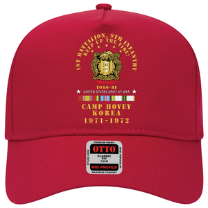 Baseball Cap - Army - 1st Battalion, 9th Infantry - Manchus - Keep Up the Fire - Camp Hovey Korea - Toko-ri w AFEM - COLD SVC X 300
