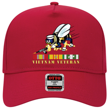 Load image into Gallery viewer, Baseball Cap - Navy - Seabee - Bee Only w VN SVC wo DS V1
