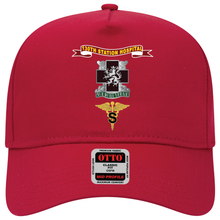 Load image into Gallery viewer, Baseball Cap - Army - 130th Station Hospital - Ribbon - DUI - Army Medical Specialist Corps Branch X 300

