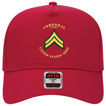 Load image into Gallery viewer, Baseball Cap - Army - Corporal - CPL - Flat X 300
