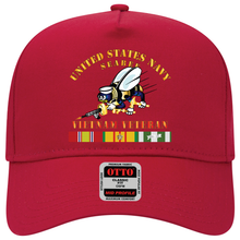 Load image into Gallery viewer, Baseball Cap - Navy - Seabee - Vietnam Veteran - Vers1
