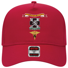 Load image into Gallery viewer, Baseball Cap - Army - 130th Station Hospital - Ribbon - DUI - Army Nurse Branch X 300
