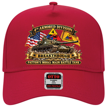 Load image into Gallery viewer, Baseball Cap - 4th Armored Division - PATTON'S M60A1 Main Battle Tank - Breakthrough Division
