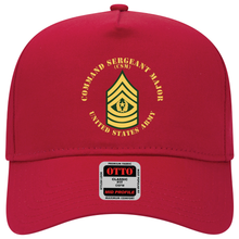 Load image into Gallery viewer, Baseball Cap - Army - Command Sergeant Major - CSM - Flat X 300
