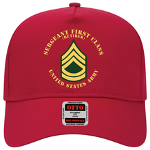 Load image into Gallery viewer, Baseball Cap - Army - Sergeant First Class - SFC - Retired - Flat X 300

