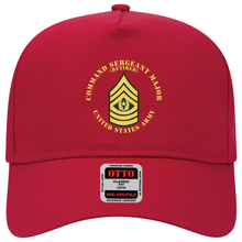 Load image into Gallery viewer, Baseball Cap - Army - Command Sergeant Major - CSM - Retired - Flat X 300

