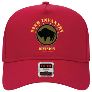 Baseball Cap - 92nd Infantry Division - Buffalo Soldiers X 300