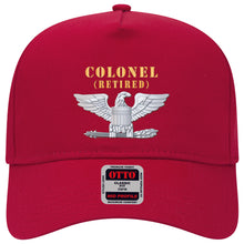 Load image into Gallery viewer, Baseball Cap - Colonel - Retired X 300 - Hat
