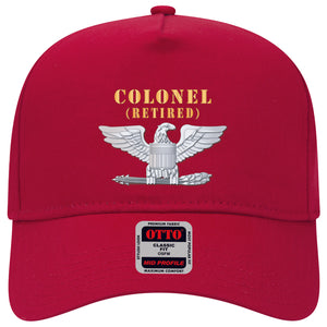 Baseball Cap - Colonel - Retired X 300 - Hat