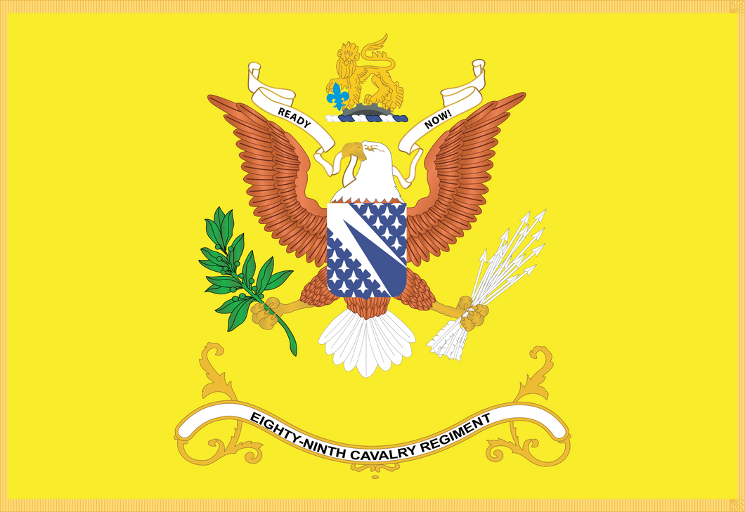 Cavalrt Color Rectangle Flags - Regimental Colors - 89th Cavalry Regiment - READY NO ...