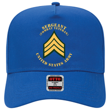 Load image into Gallery viewer, Baseball Cap - Army - Sergeant - SGT - Combat Veteran - Flat X 300
