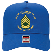 Load image into Gallery viewer, Baseball Cap - Army - Sergeant First Class - SFC - Retired - Flat X 300
