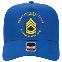 Load image into Gallery viewer, Baseball Cap - Army - Sergeant First Class - SFC - Veteran - Flat X 300
