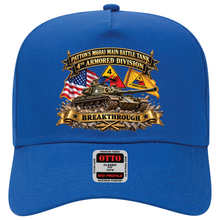 Load image into Gallery viewer, Baseball Cap - 4th Armored Division - PATTON'S M60A1 Main Battle Tank - Breakthrough
