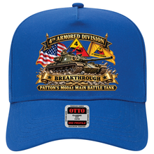 Load image into Gallery viewer, Baseball Cap - 4th Armored Division - PATTON'S M60A1 Main Battle Tank - Breakthrough Division
