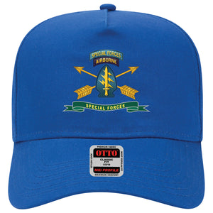 Baseball Cap - Special Forces - SSI w Tab - Br - Ribbon X 300