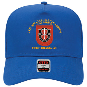 Baseball Cap - 7th Special Forces Group w Flash - FBNC