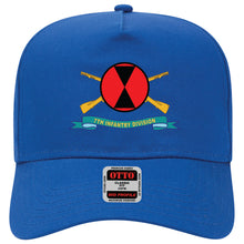 Load image into Gallery viewer, Baseball Cap - 7th Infantry Division - SSI w Br - Ribbon X 300
