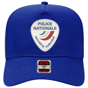 Baseball Cap - Police Nationale France Police Patch Blanc