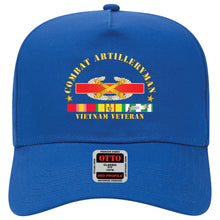 Load image into Gallery viewer, Baseball Cap - Combat Artilleryman Badge - Vietnam Vet w VN SVC
