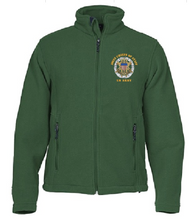 Load image into Gallery viewer, Men's Full-Zip Fleece Jacket - Embroidered Joint Chiefs of Staff Service Badge Logo
