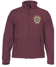 Load image into Gallery viewer, Men's Full-Zip Fleece Jacket - Embroidered Joint Chiefs of Staff Service Badge Logo
