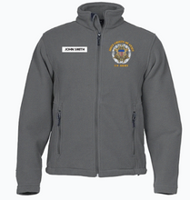 Load image into Gallery viewer, Men's Full-Zip Fleece Jacket - Embroidered Joint Chiefs of Staff Service Badge Logo w Nametape
