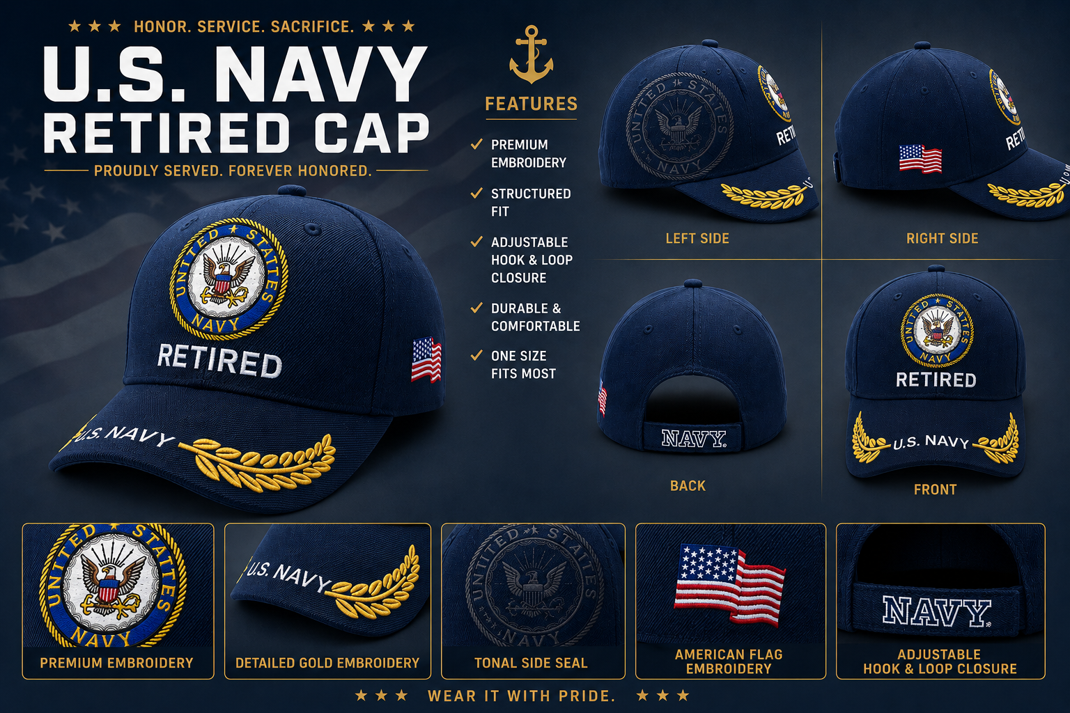 U.S. Navy Military Apparel & Gear | Authentic Naval Designs - MIP