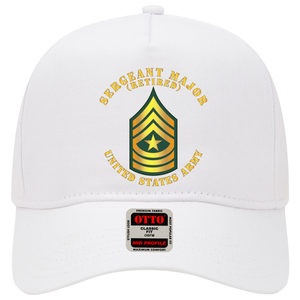 Baseball Cap - Army - Sergeant Major - SGM - Retired