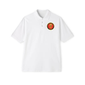 Men's Piqué Polo - 1st Bn 83rd Artillery Veteran w Branch