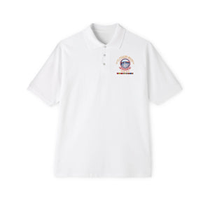 Men's Piqué Polo - 501st Infantry Regiment w IRAQ SVC