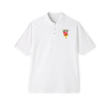 Load image into Gallery viewer, Men&#39;s Piqué Polo - US Army Mom w Heart - Yellow Ribbon
