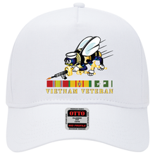 Load image into Gallery viewer, Baseball Cap - Navy - Seabee - Bee Only w VN SVC wo DS V1
