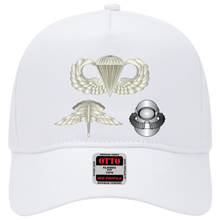 Load image into Gallery viewer, Baseball Cap - Army - Basic Abn Wings, HALO, Basic Scuba X 300
