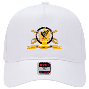 Baseball Cap - 1st Cavalry Regiment w Br - Ribbon