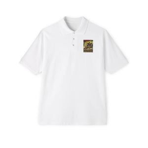 Men's Piqué Polo - Iran - China - N Korea - Support Our Troops